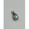 925 STERLING SILVER GOLD PLATED TOPAZ PENDANT LENGTH 21 mm