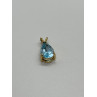 925 STERLING SILVER GOLD PLATED TOPAZ PENDANT LENGTH 21 mm