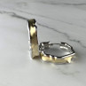 925 Sterling Silver Gold Plated Original Design Earrings Italy