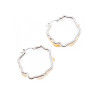925 Sterling Silver Gold Plated Original Design Earrings Italy