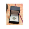 925 Sterling Silver Topaz Ring Size 6.5