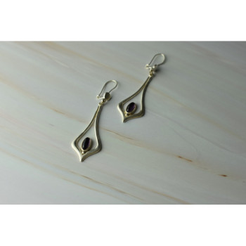 925 Sterling Silver Amethyst Earrings