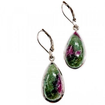 925 Sterling Silver Multicolor Jasper Earrings