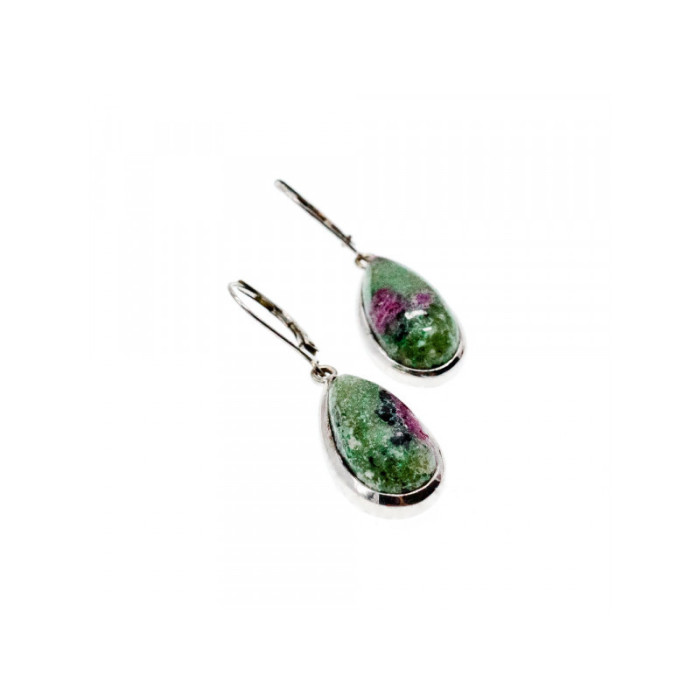 925 Sterling Silver Multicolor Jasper Earrings