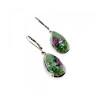 925 Sterling Silver Multicolor Jasper Earrings