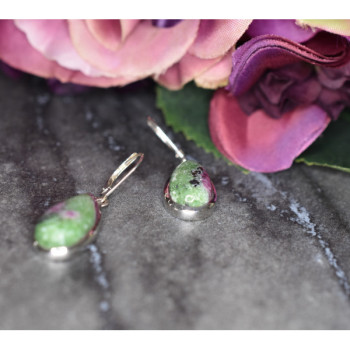 925 Sterling Silver Multicolor Jasper Earrings