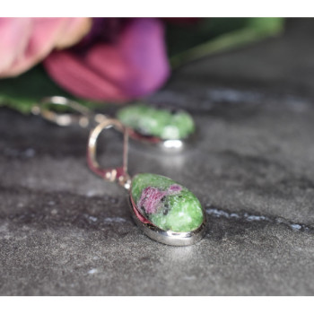 925 Sterling Silver Multicolor Jasper Earrings