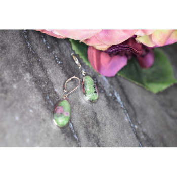 925 Sterling Silver Multicolor Jasper Earrings