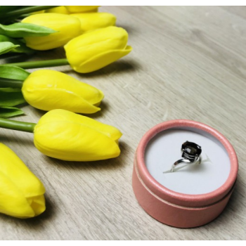 925 Sterling Silver Hessonite Ring Size 5.5