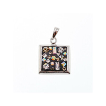 925 Sterling Silver Enamel & CZ Exclusive Pendant