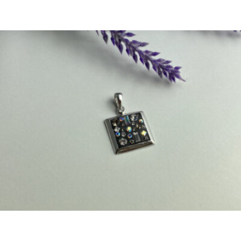 925 Sterling Silver Enamel & CZ Exclusive Pendant