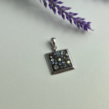 925 Sterling Silver Enamel & CZ Exclusive Pendant