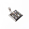 925 Sterling Silver Enamel & CZ Exclusive Pendant
