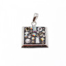 925 Sterling Silver Enamel & CZ Exclusive Pendant