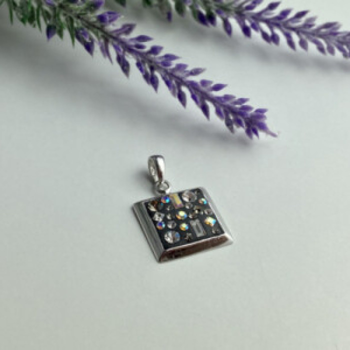 925 Sterling Silver Enamel & CZ Exclusive Pendant