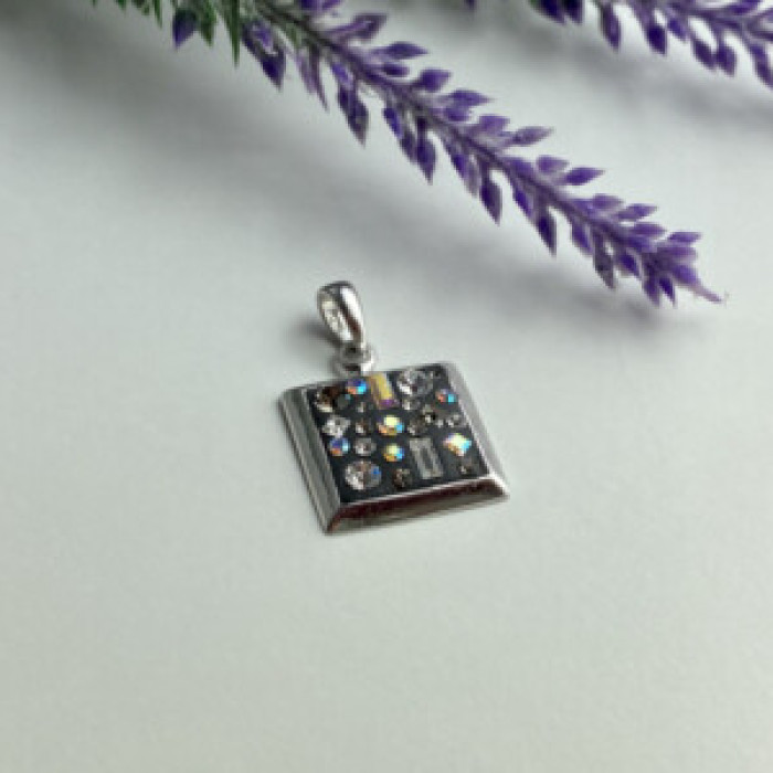 925 Sterling Silver Enamel & CZ Exclusive Pendant
