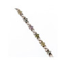 925 STERLING SILVER MULTI GEMSTONES BRACELET