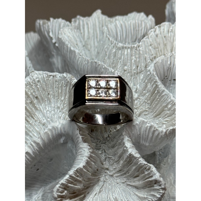 925 STERLING SILVER CZ MEN'S RING SIZE 9.5