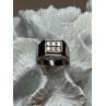 925 STERLING SILVER CZ MEN'S RING SIZE 9.5