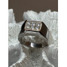 925 STERLING SILVER CZ MEN'S RING SIZE 9.5