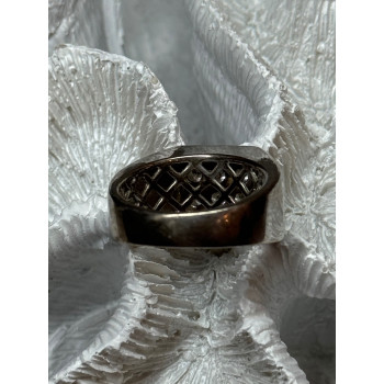 925 STERLING SILVER CZ MEN'S RING SIZE 9.5