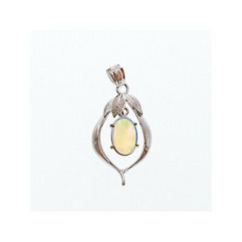925 Sterling Silver Opal Pendant