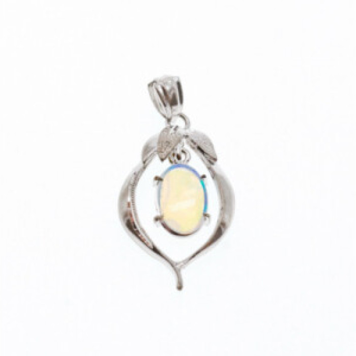 925 Sterling Silver Opal Pendant
