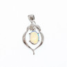 925 Sterling Silver Opal Pendant