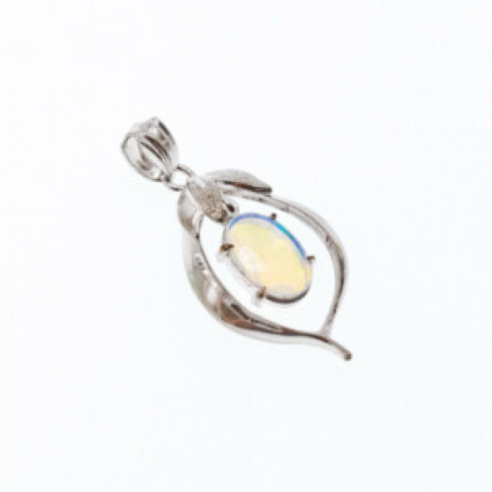 925 Sterling Silver Opal Pendant