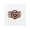 925 Sterling Silver Morganite Ring Size 10.25