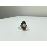 Vintage 925 Sterling Silver Agate, Goshenite & Marcasites Ring Size 5.5