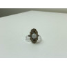 Vintage 925 Sterling Silver Agate, Goshenite & Marcasites Ring Size 5.5