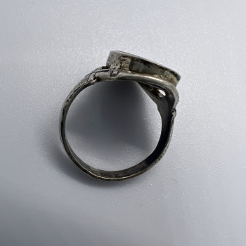 Vintage 925 Sterling Silver & Abalone Shell Ring Size 4.5