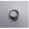 925 Sterling Silver & CZ Heart Ring Size 6