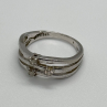 925 Sterling Silver CZ Ring Size 6