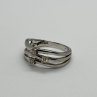 925 Sterling Silver CZ Ring Size 6