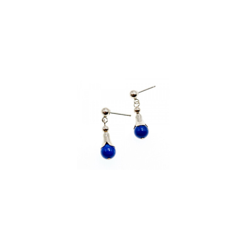 925 Sterling Silver Sodalite Earrings