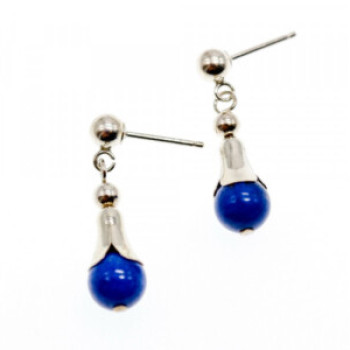 925 Sterling Silver Sodalite Earrings