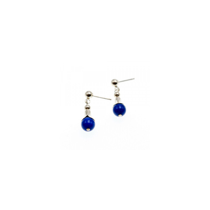 925 Sterling Silver Sodalite Earrings