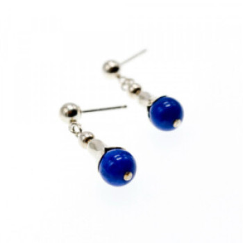 925 Sterling Silver Sodalite Earrings