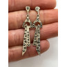 925 Sterling Silver & Marcasite Earrings