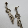 Vintage 925 Sterling Silver & Marcasites Earrings