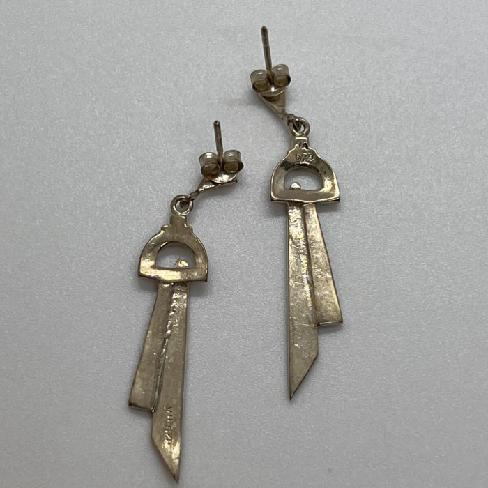 Vintage 925 Sterling Silver & Marcasites Earrings