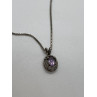 925 Sterling Silver & Amethyst Necklace Pendant