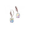 925 Sterling Silver Multicolor CZ Earrings