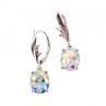 925 Sterling Silver Multicolor CZ Earrings