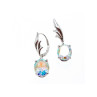 925 Sterling Silver Multicolor CZ Earrings