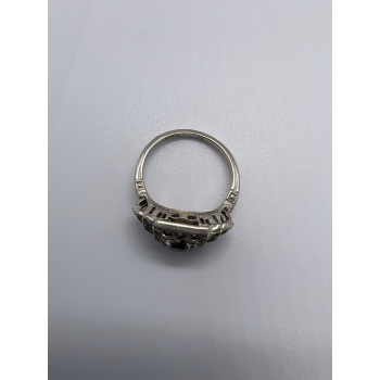 925 Sterling Silver & CZ Ring Size 7