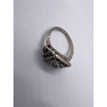 925 Sterling Silver & CZ Ring Size 7