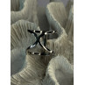 Elegant Design 925 Sterling Silver CZ Ring Size 7 & 8